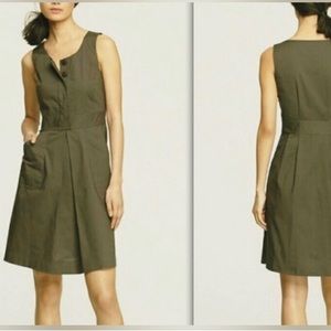 EUC J. Crew Caroline Dress in Olive Size 4